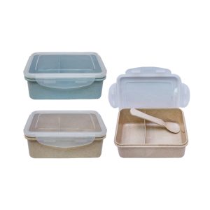 Wheat Fiber Lunch Box with Spoon