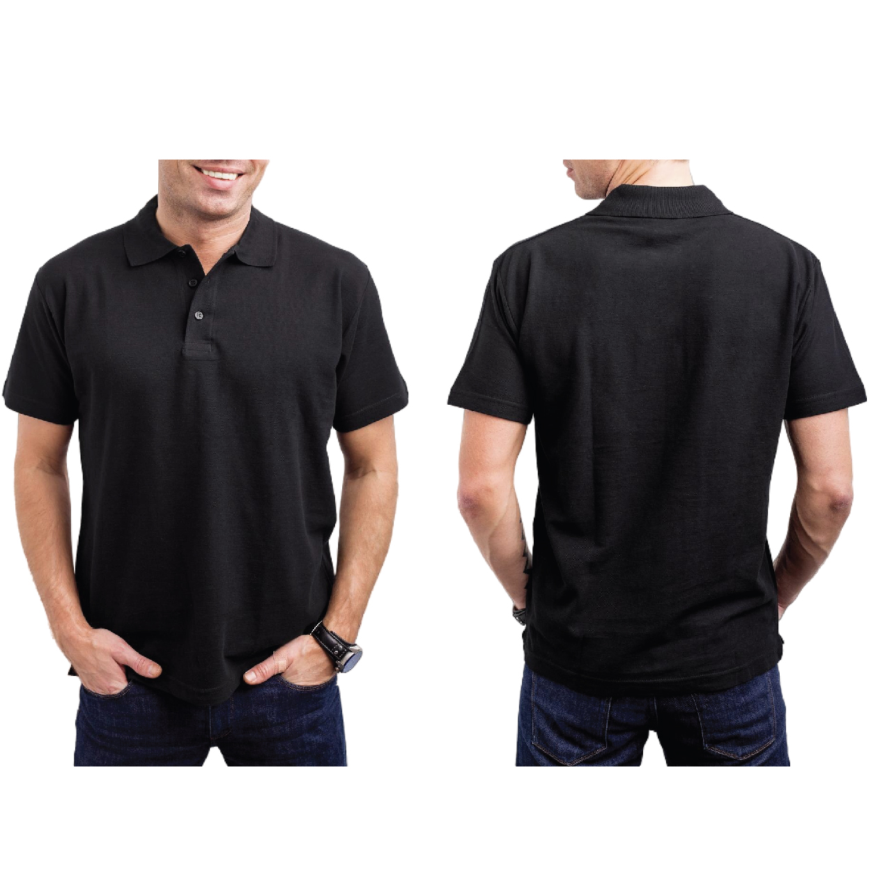 CVC Cotton Honeycomb Polo - Image 7