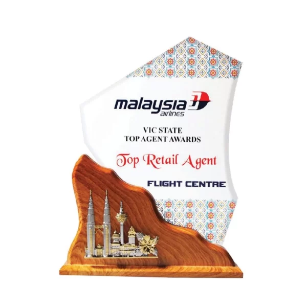 Exclusive Wooden Crystal Plaque